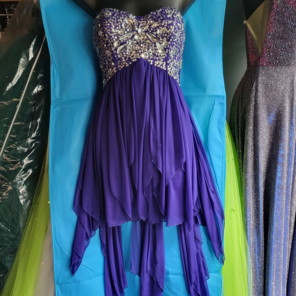 JOSH & JAZZ PURPLE HOMECOMING DRESS